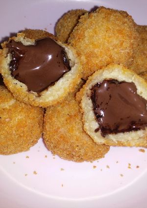 Foto resep Bola² kacang hijau isi coklat lumer