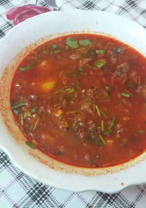 A picture of Punjabi.Pakora ki sabzi.