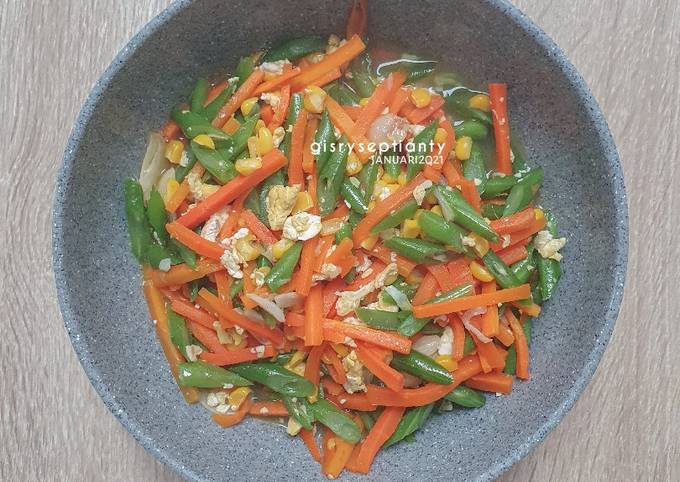 Resep Sayur Buncis Wortel Telur Anti Gagal