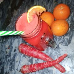 Red blood carrot juice 🥤 A picture of Red blood carrot juice 🥤.