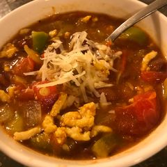 A picture of Garden Vegetable Turkey Chili.