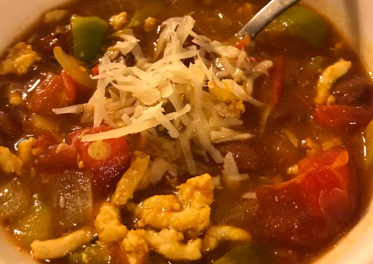 Simple Way to Make Quick Garden Vegetable Turkey Chili