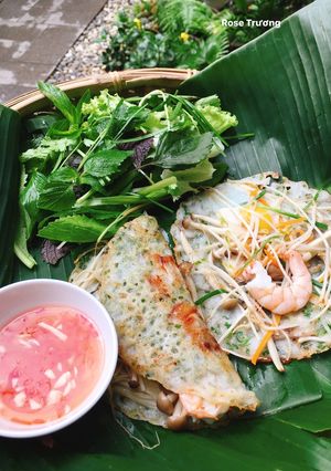 Hình của món Bánh Xèo Nhân Thập Cẩm.