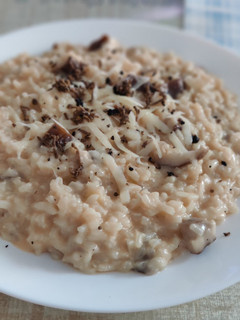 Una foto de Risotto de setas shiitake y parmesano