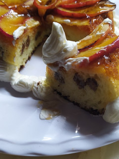 Una foto de Torta de Leche y Manzana Sin Harina