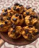 Muffins de zanahoria, nueces y chocolate 🤤