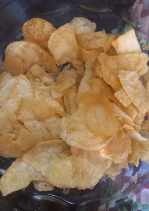 عکسی از دستور چیپس خانگی