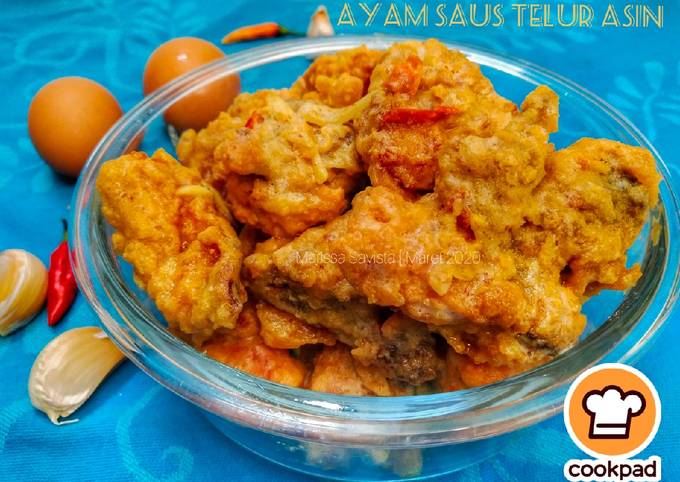 Langkah Mudah untuk Menyiapkan 17. Ayam Saus Telur Asin Anti Gagal