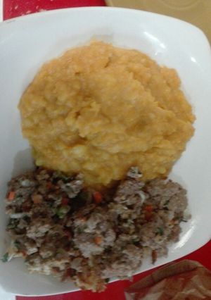 Una foto de Puré de zapallo