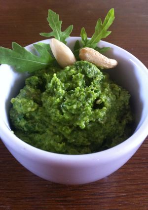 A picture of Home Made Rocket Pesto.