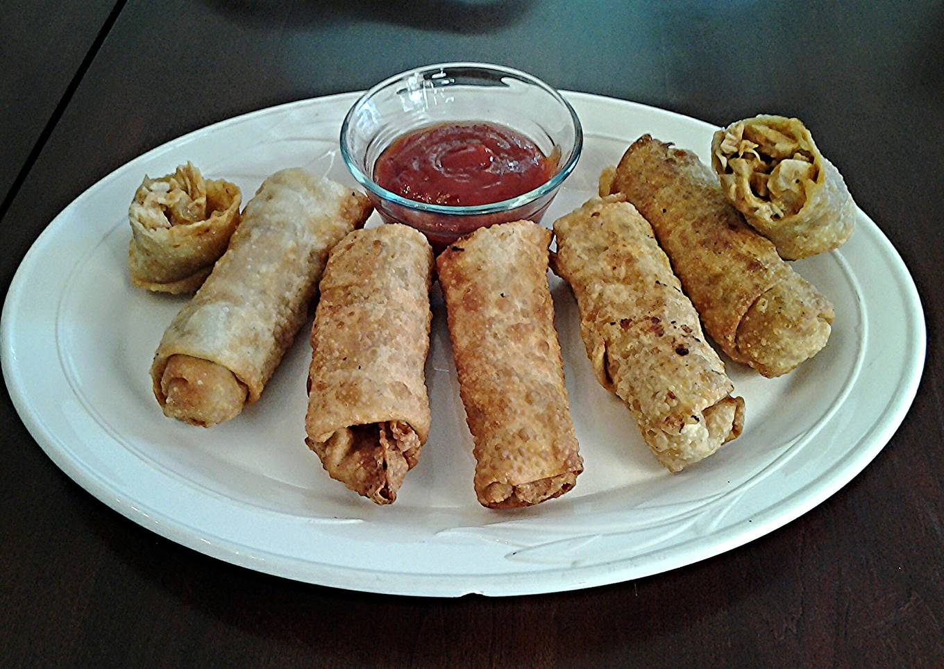 Steps to Prepare Any-night-of-the-week Barbeque Chicken Eggrolls