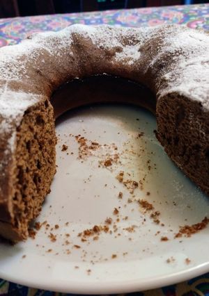 Una foto de Bizcochuelo de chocolate, café y una pizca de canela