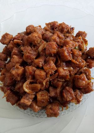 Foto resep Balado Bakso Udang Tempe Pedas Manis