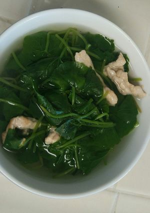 Hình của món Canh rau má.