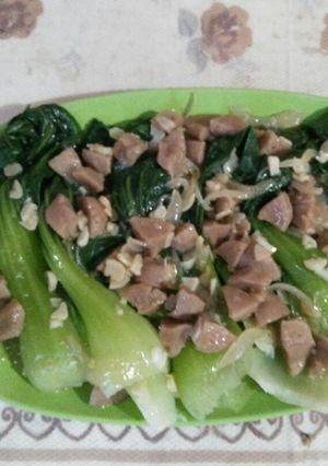 Foto resep Pakcoy bakso saus tiram