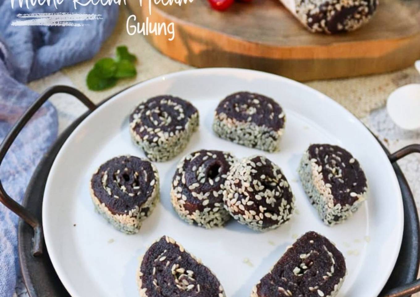 Resep Mochi Ketan Hitam Gulung Resep Mochi Ketan Hitam Gulung