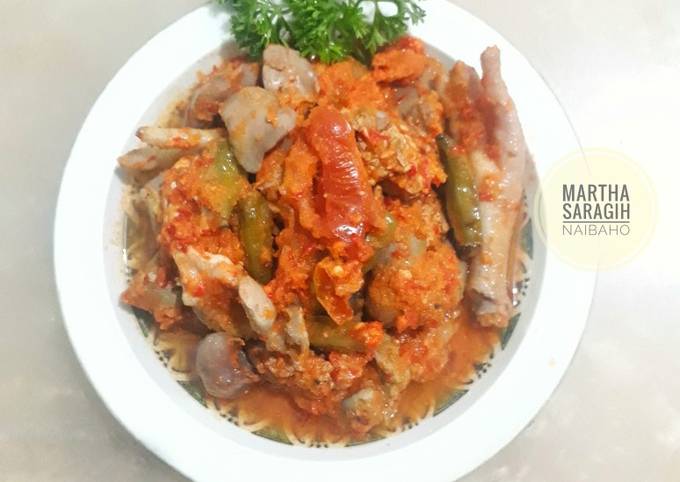 Bagaimana Menyiapkan Ceker Ati Ampela Pedas Kukus, Bikin Ngiler