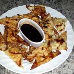 A picture of Crab Rangoon;.