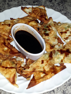 A picture of Crab Rangoon;.