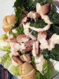 Parmesan crusted chicken Cesar salad