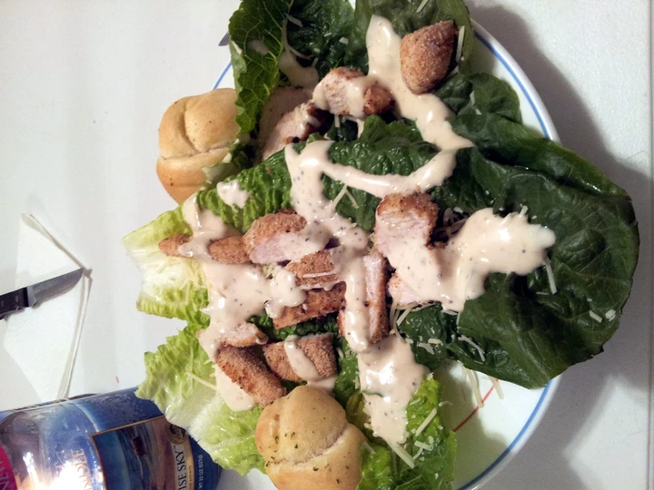 Recipe Parmesan crusted chicken Cesar salad the Awesome  Makes you drool