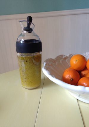 A picture of Simple Raw Garlic Salad Dressing.