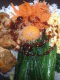 Bibimbap in a Frying Pan