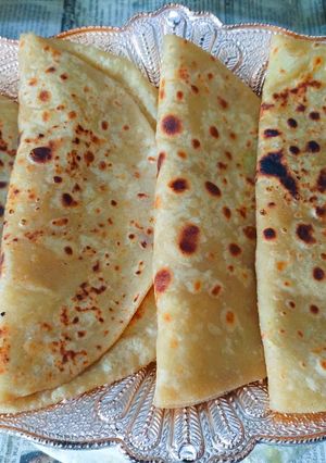 A picture of Sweet potato paratha.
