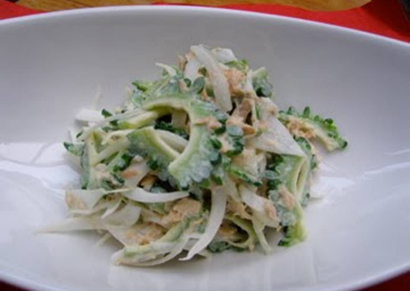 A Salad with Tuna and Bitter Melon
