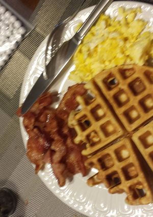 A picture of Waffle batter.