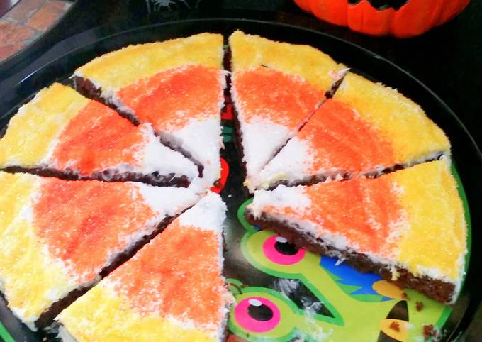 Candy Corn Brownies