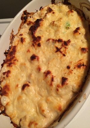 A picture of Loaded Chicken Alfredo Gnocchi Bake.
