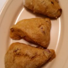 A picture of Pumpkin-cranberry scones.
