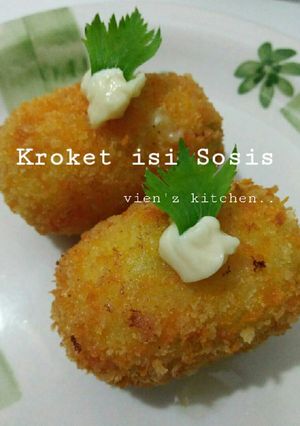 Foto resep Kroket isi Sosis aka Sausage Croquette 😆