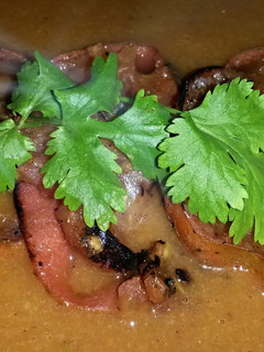 A picture of Sig's Tomato and Lentil Soup.