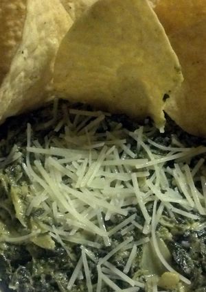 A picture of Hot Spinach-Artichoke Dip.