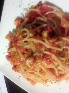 A picture of Spicy Seafood Spaghetti.