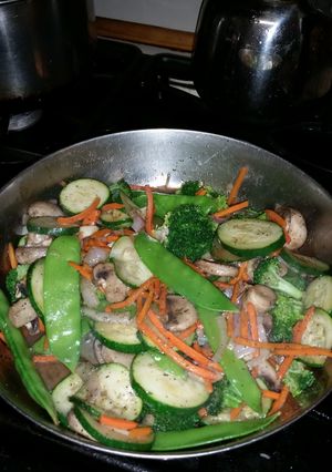 A picture of All veggie stir fry.