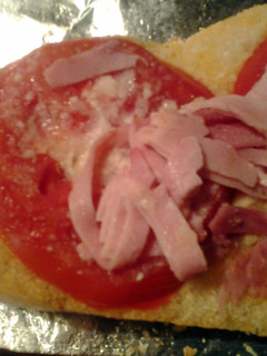 A picture of bruschetta bread.