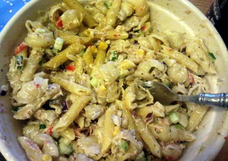 Recipe of Favorite Tuna pasta sweetcorn