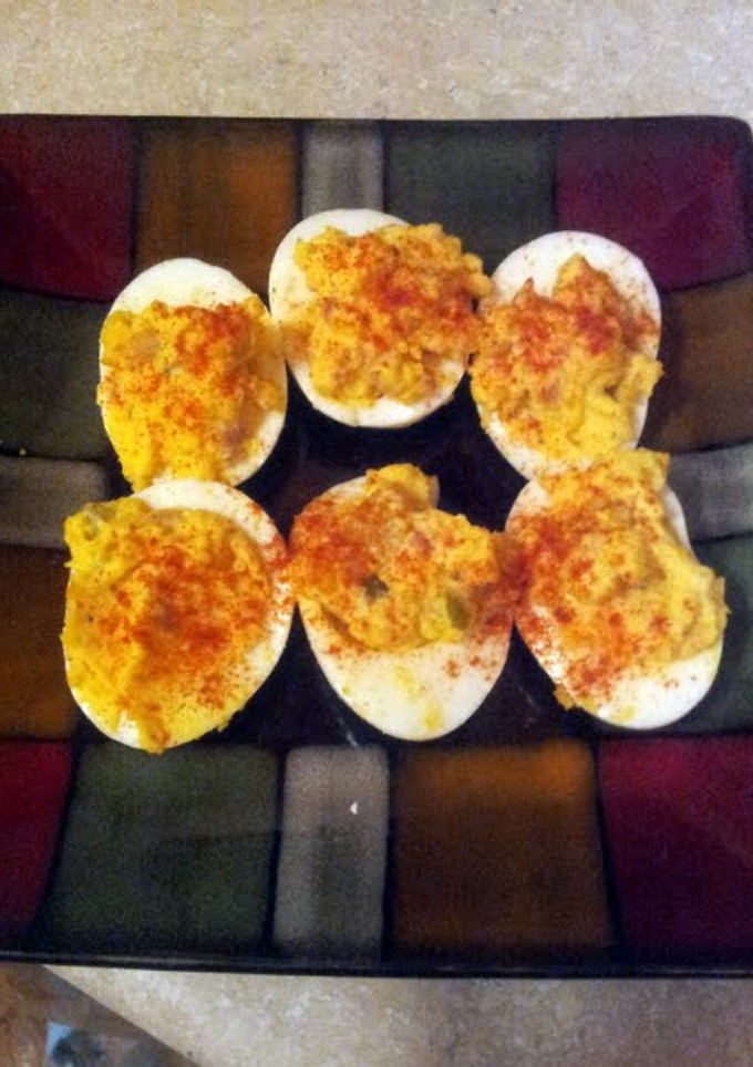 A picture of Amazing Deviled Eggs.
