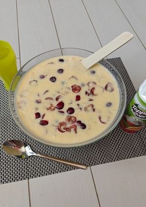 Hideg barackos gyümölcsleves recept fotója