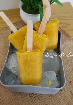 Foto resep Es Krim Pisang Mangga (kudapan anak)