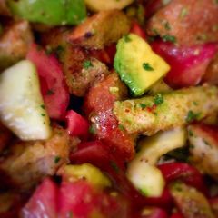 A picture of Summer Panzanella.