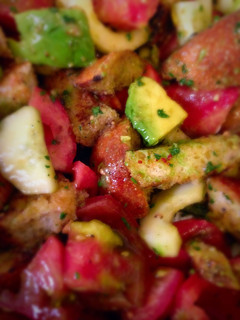 A picture of Summer Panzanella.