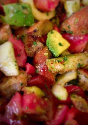 A picture of Summer Panzanella.