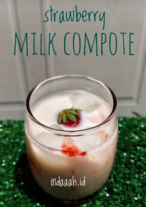 Foto resep Strawberry Milk Compote
