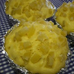 A picture of Pancake Mix Steamed Sweet Potato Buns.