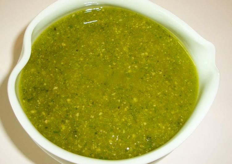 Pesto alla Genovese Made with Roasted Pine Nuts
