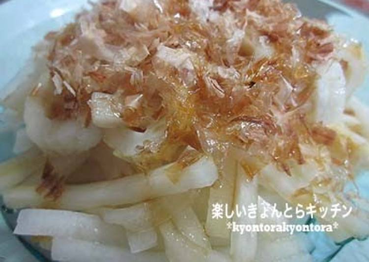 Easiest Way to Make Ultimate Daikon Radish and Chikuwa Salad